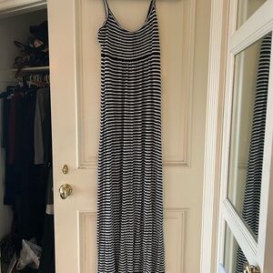 Calvin Klein Black and White Sleeveless Sundress